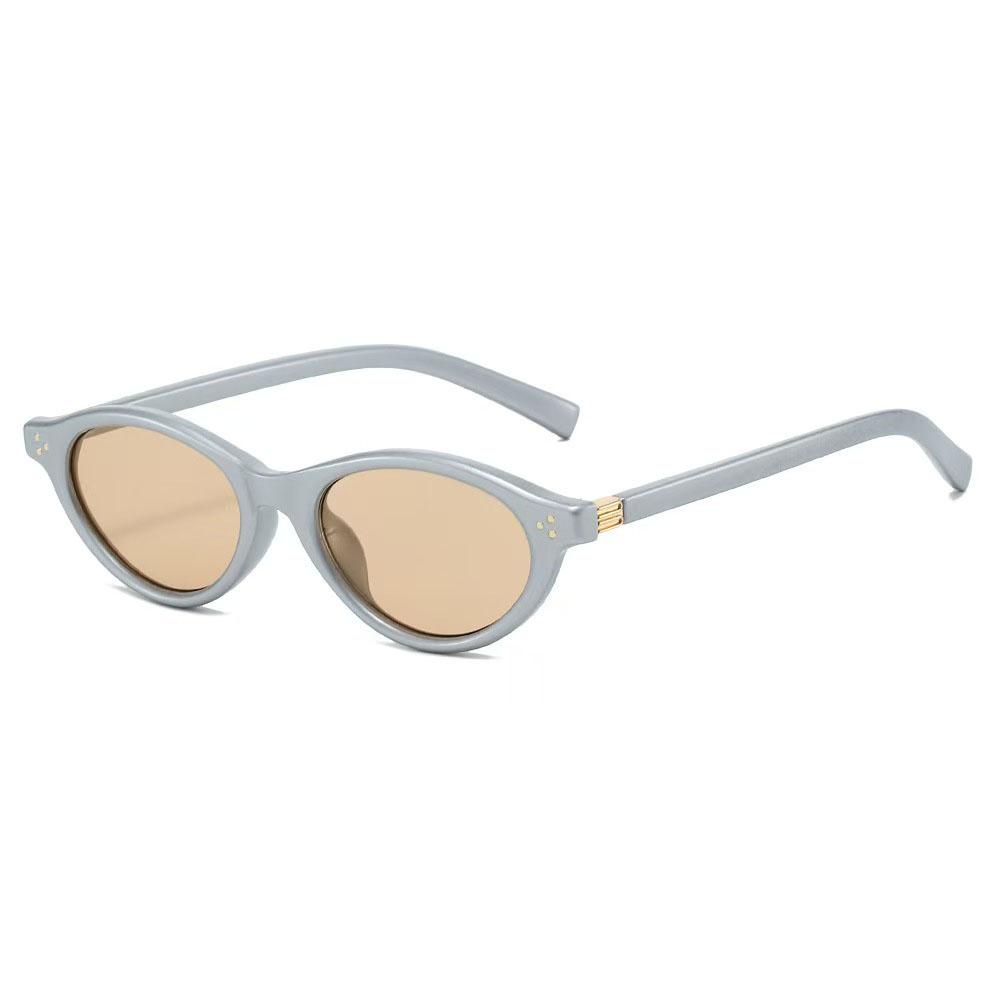 Oval Shape Women Sunglasses Material Anti-Glare Fashion Sun Glasses Campus Style Men Sun Glass