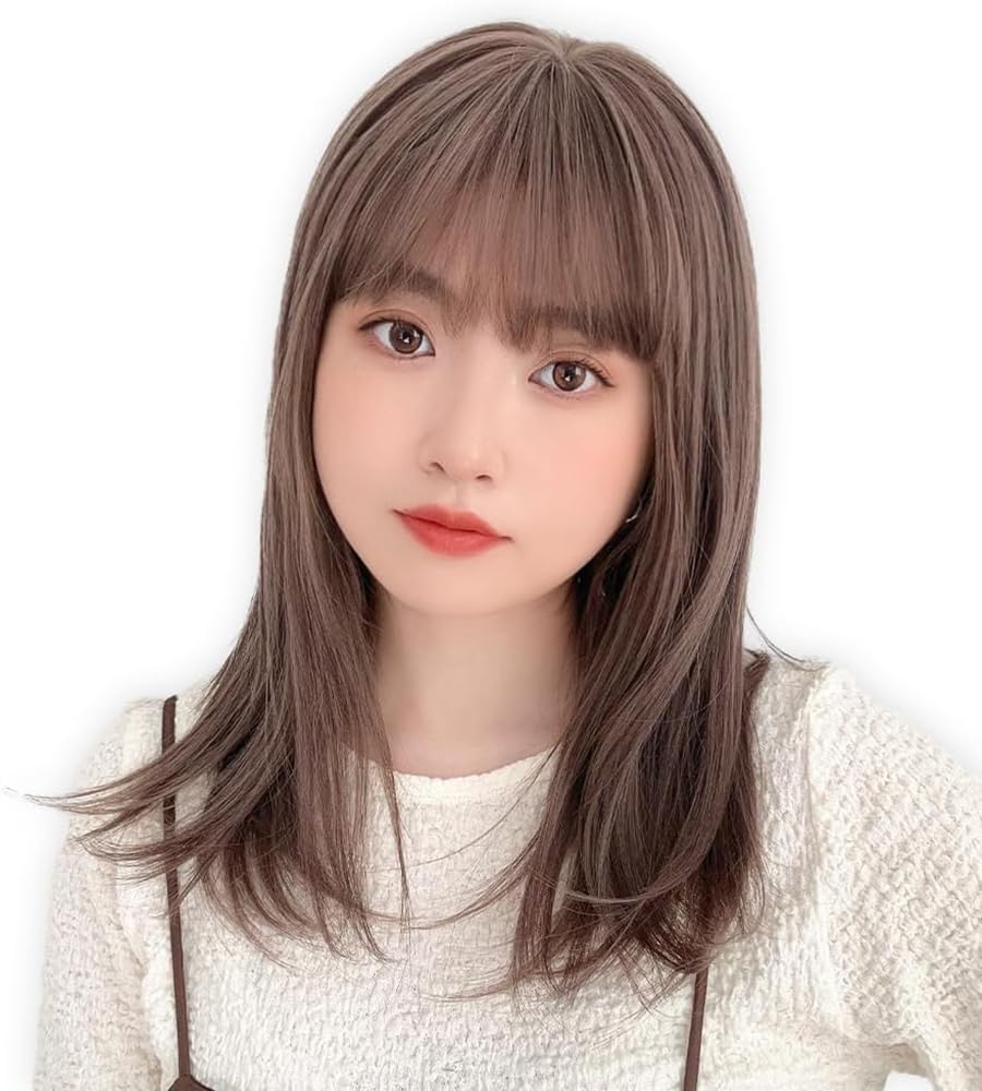 Bare Skin Cool to the Full [Brightlara] Wig, Touch, Semi-Long, Medium, Women's, Wig, hf1958-MA-S