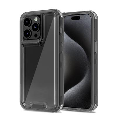 For IPhone 15 Promax Colorful Three-in-one Transparent Phone Case Anti-fingerprint and Anti-yellowing