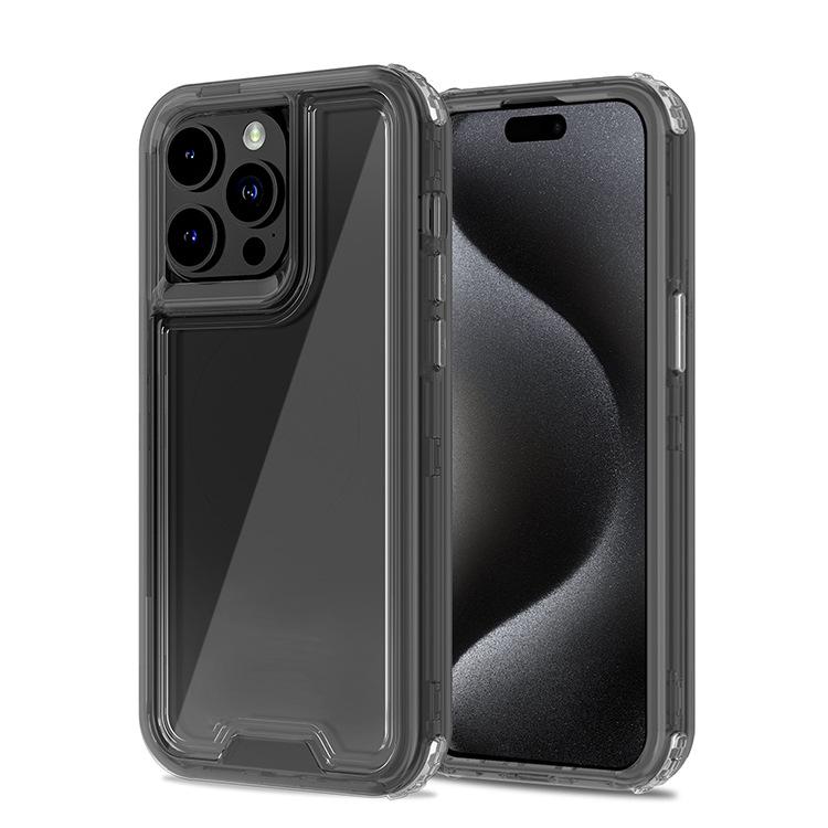 

For IPhone 15 Promax Colorful Three-in-one Transparent Phone Case Anti-fingerprint and Anti-yellowing For iPhone 15 pro max