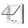 Dog Cat Kitten Flap Puppy Kitten Safety In&out Pet Door with 4 Way Security Lock Door Pet Doors Sliding Door Safety Pet Door