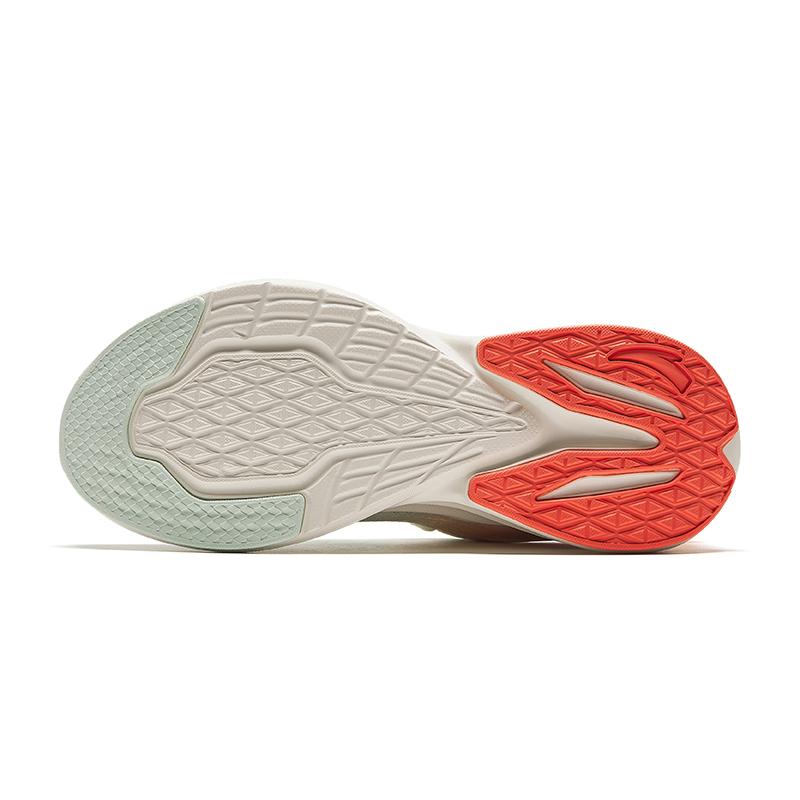 Anta Stinger 5 Sprint Long Distance Running Shoes Women's White Orange Sneakers 922415552-53
