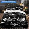 3PCS Botafogo De Futebol E Regatas Printed Soft Bedding Set,Including 1pc Duvet Cover And 2pcs Pillowcases Perfect for Bedroom, Dormitory, Fan Gift