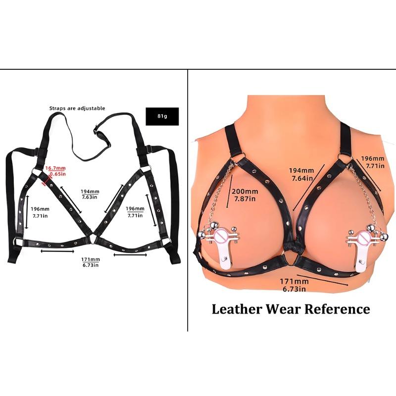 Stainless Steel Nipple Clamps with Adjustable Chain – Animal Teeth Design for , Breast Restraints & Erotic Play