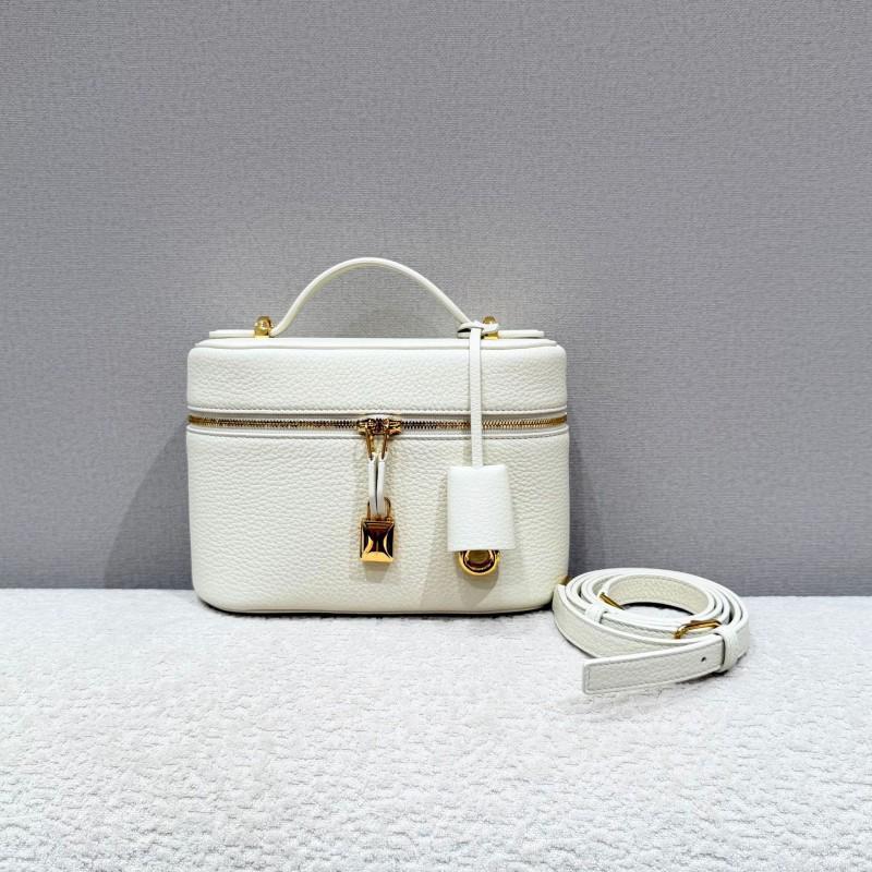 Top Grain Leather Lunch Bag High Quality Handbag Makeup Versatile Crossbody