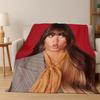 Cute Aitana Spanish Singer Flannel Blanket Soft Warm Blanket Throw Blanket for Bedroom Living Room Bed Travel Picnic Gift Kids