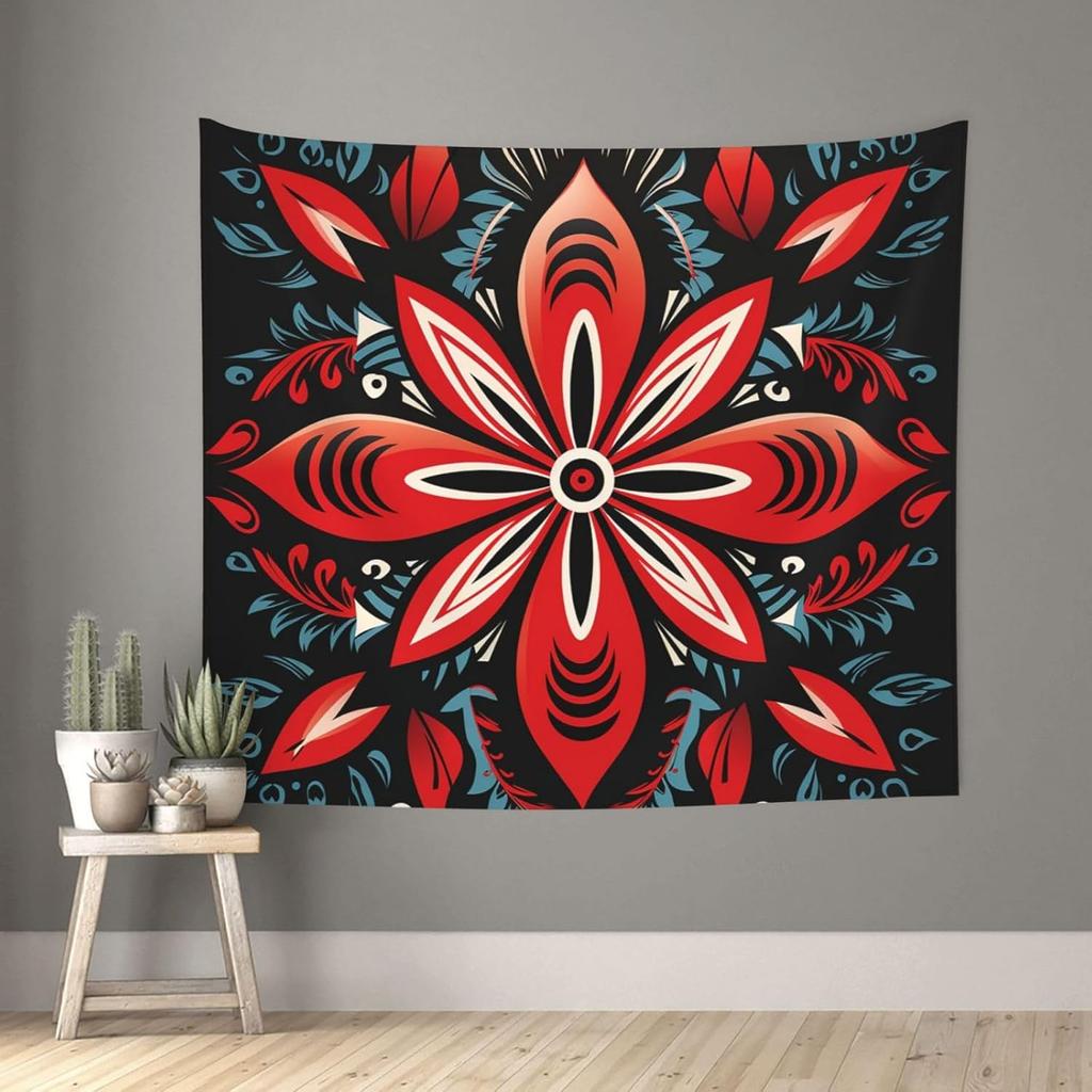 Hanging For Living Room Retro Skull And Roses Tapestry Modern Art Wall Blanket Aesthetic Tapestrys Indoor Outdoor Tapestries