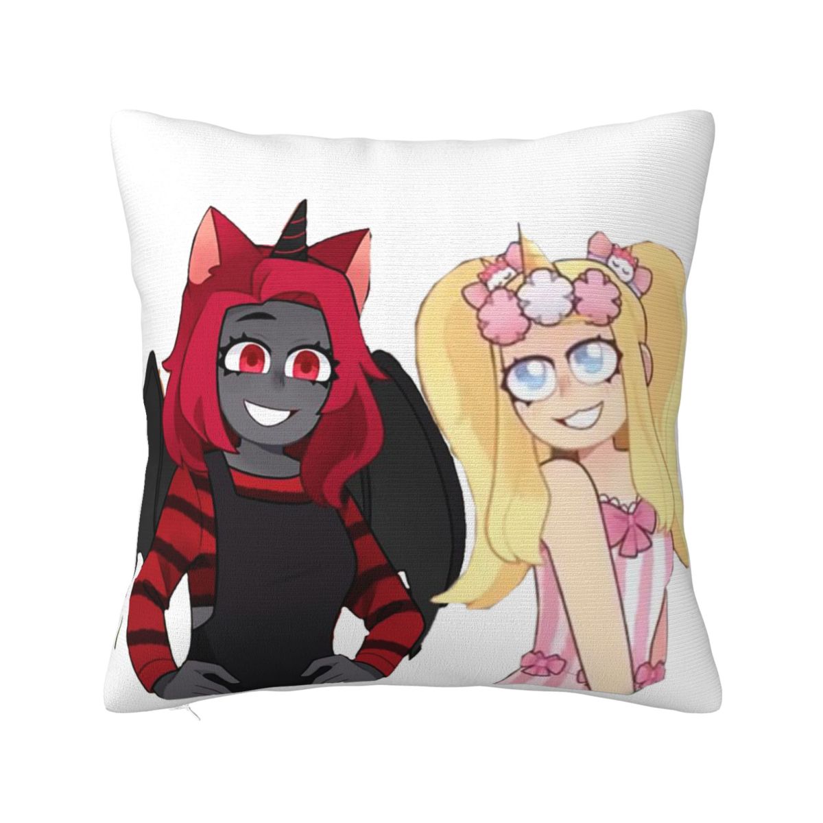 Iamsanna Sanna And Moody Square Pillowcase Pillow Cover Cushion Zip Decorative Comfort Throw Pillow for Home Living Room 30x30 cm 12x12 in