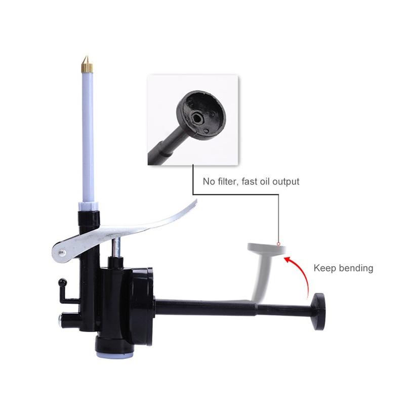 Oiler for Greasing Transparent Oil Can Lubrication High Pressure Pump Oiler Lubricating Oil Plastic Machine 250ml Grease Gun