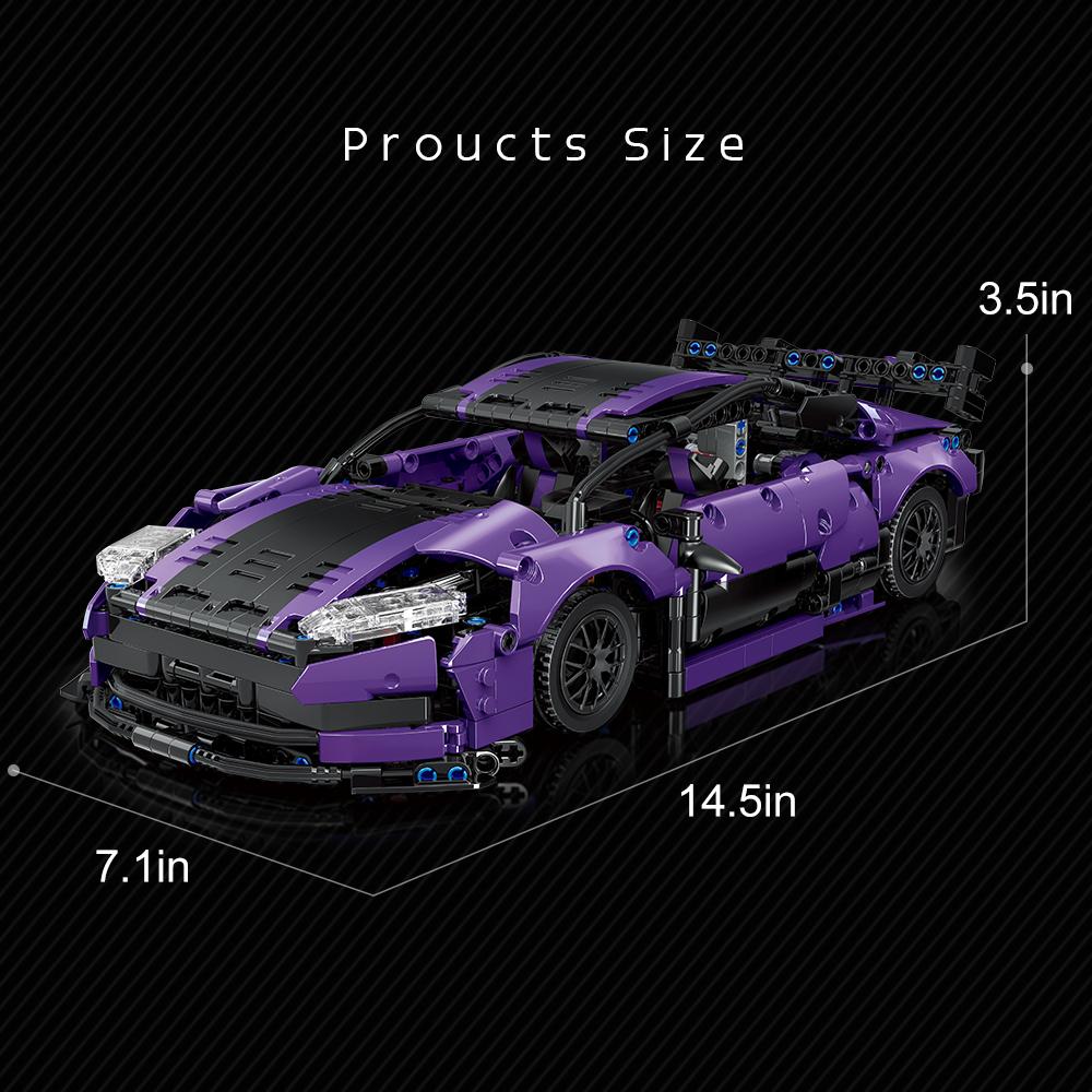 Aston Martin sports car building block model MOC car construction kit Suitable for adults and children assembly toys 1266pcs