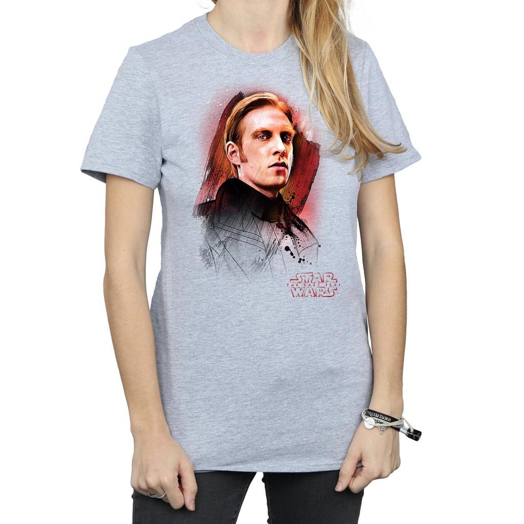 Star Wars Womens/Ladies The Last Jedi General Hux Brushed Cotton Boyfriend T-Shirt