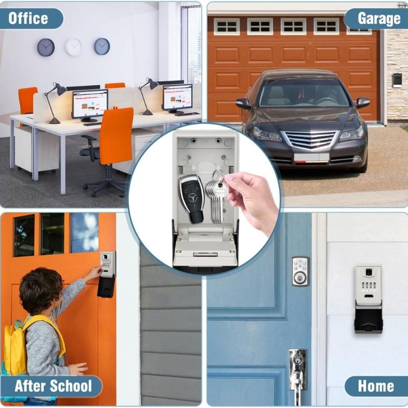 (1 Piece) Premium High Security LED Illuminate Waterproof Key for Home Office Garage Enhanced
