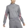 Nike Therma-Fit One Printed Stand Collar Half-Zip Casual Long Sleeve Sweatshirt Women sweatshirt Carbon-Gray FB5170-091