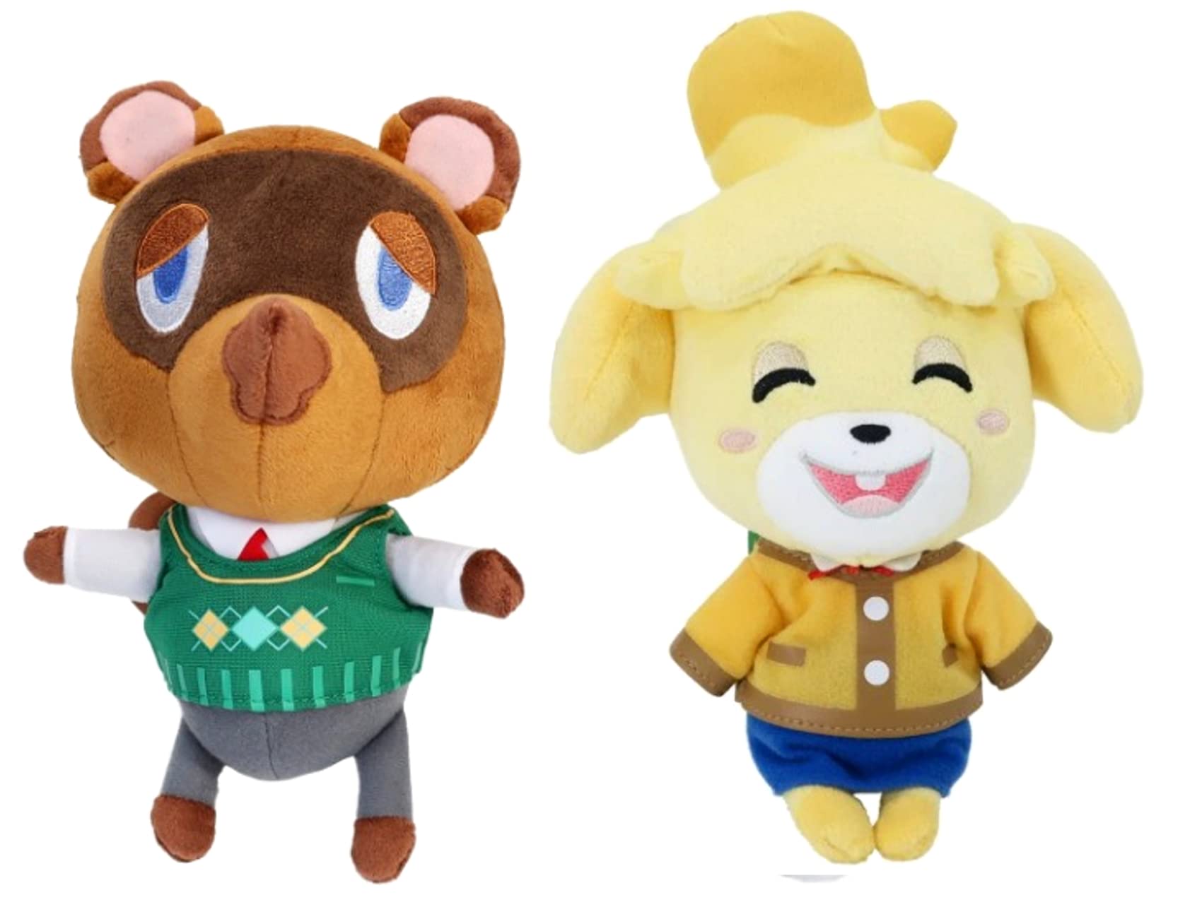 

Sanei Boeki Animal Crossing Plush Doll Stuffed Toy Set of 2 17cm (S) [Tanukichi/Shizue Smiling] Approx.