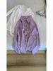 Korean Purple Corduroy Loose Long Sleeve Jacket - Versatile Spring/Autumn Casual Top 2025