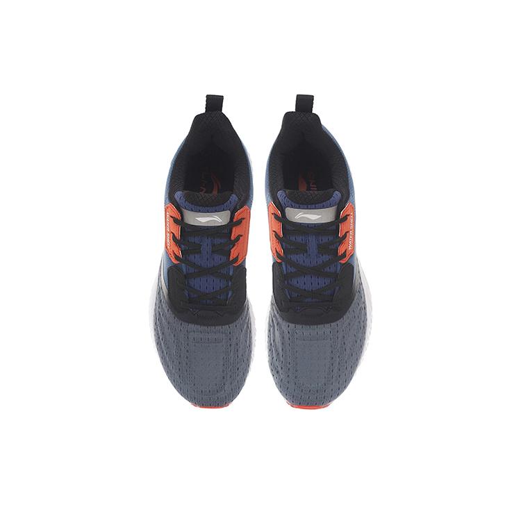 New LiNing Low Top Running Shoes Men's Gray Blue Black ARSS093-1