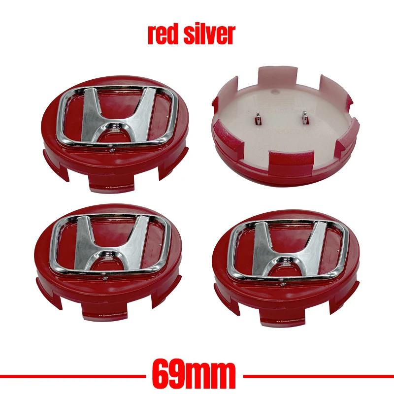 4PCS 58mm 62mm 69mm Car Wheel Center Covers Hub Caps For Honda Civic Accord Fit CRV Jazz Odyssey Prelude Insight HRV Crider XRV