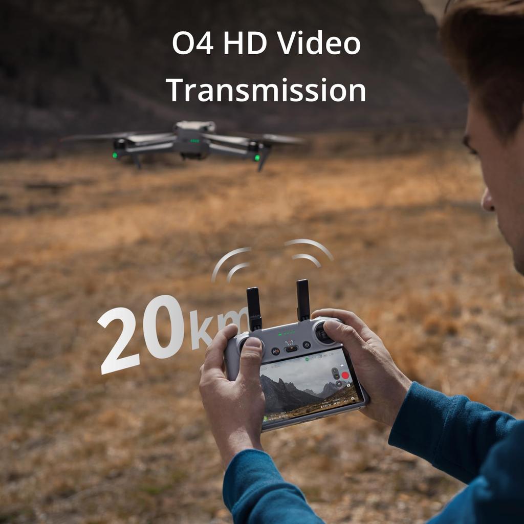 DJI RC 2, transmitter for DJI Air 3Mini 4 Pro, next-generation processor, 20km O4 video transmission (Japan: 10km), 5.5-inch full HD display, 2T4R