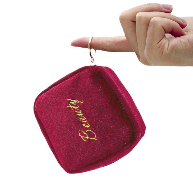 Lipstick Storage Bag Portable Waterproof Makeup Bag Small Handheld Cosmetics Mini Sanitary Pads Change Headphones Eye Drops Case