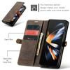 CaseMe Luxury Crazy Horse Design Kickstand Flip Leather Wallet Cover for Samsung for Galaxy Z Fold 4 Business Style Mobile Phone