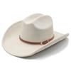New suede western cowboy hat fashion one-word hat outdoor performance jazz top hat