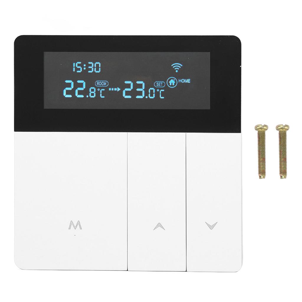 16A Smart Color Thermostat Programmable Smart Electric Heating Thermostat for Home Offices Shopping