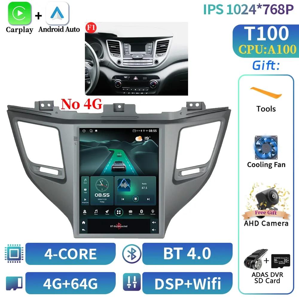 9.7inch For Hyundai Tucson 3 2015-2018 Car Radio Multimedia Navigation Wireless CarPlay 4G GPS Central Android Multimedia Screen