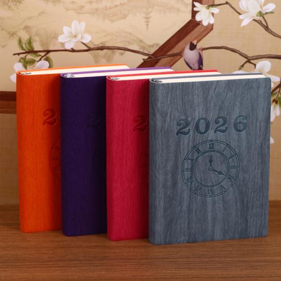 2026 Planer Effizienz-Handbuch A6 Terminbuch Multifunktionaler Englischer Planer Tragbar 365