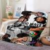 Coperta Rapper Hip Hop Rod Wave Coperta in Flanella Morbida Calda Plaid Decorazione Camera da Letto Coperta per Pisolino Divano Letto Sedia per Ragazzi Ragazze
