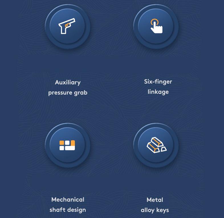 6 Finger Gaming Trigger Physical Buttons For Latency-free Control, Compatible For Android Iphone Smart Phone