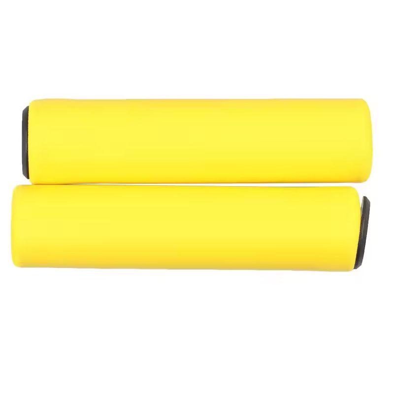 Ручки для горного велосипеда Силиконовая губка Ручка для руля горного велосипеда Мягкая противоскользящая амортизирующая Ручки для шоссейного велосипеда жёлтый