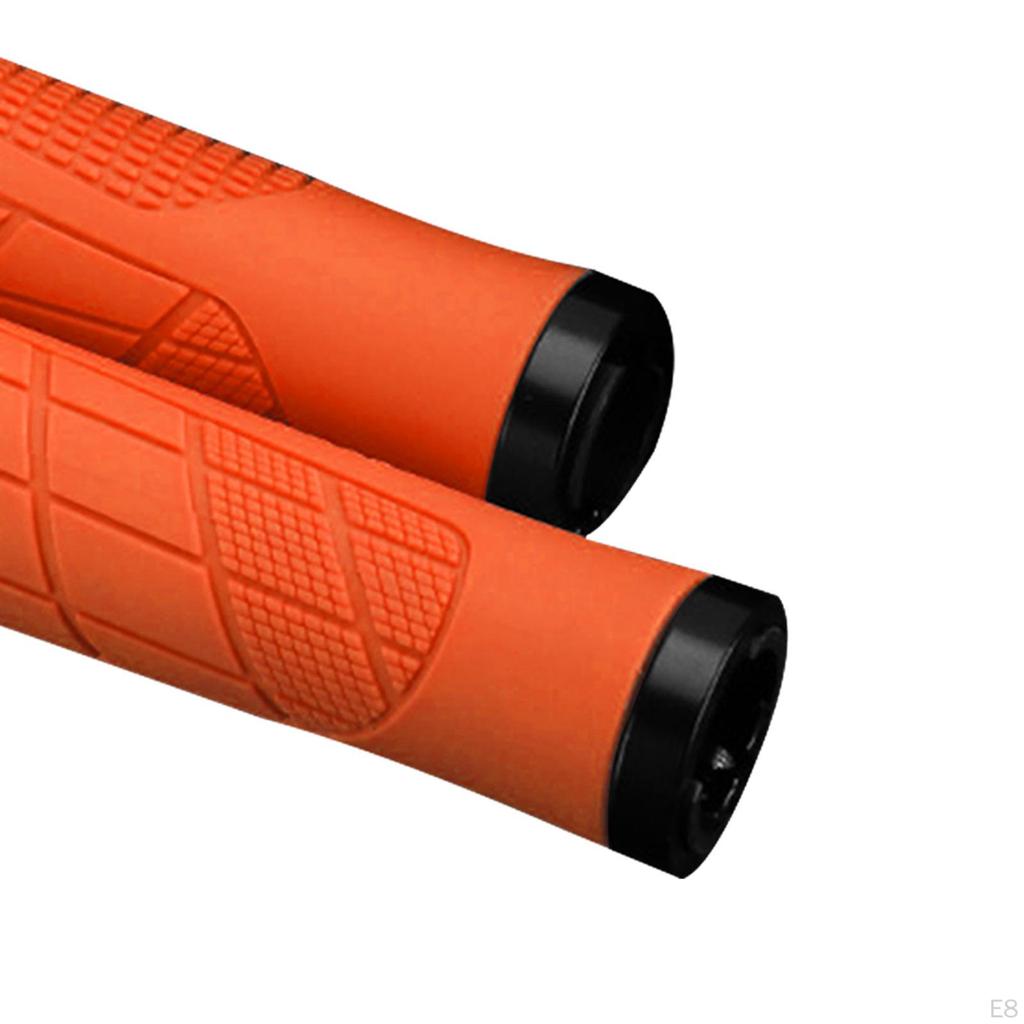 2 Pieces Bike Handlebar Grips Bicycle Comfortable Anti Slip Handle Bar