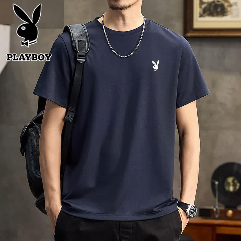 Playboy Men s Cotton Round Neck T-Shirt 2XL