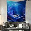 Underwater Serenity Dreamy Portrait Tapestry Fashion Print Wallmounted Christmas Gift Background Cloth Atmospheric Background Cloth