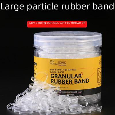Hand-Tied Black Rubber Band Particle Bait for Carp Fishing – Small Accessories
