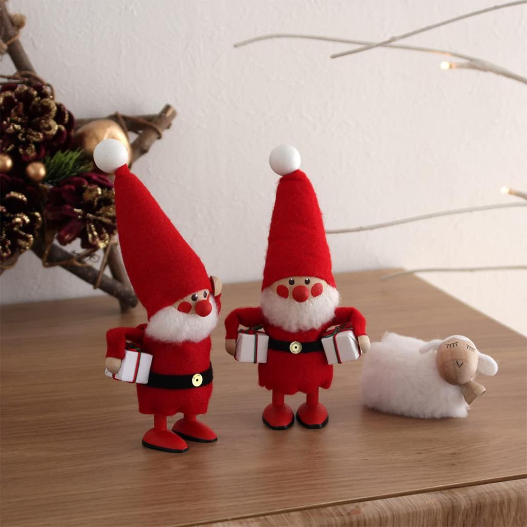 NORDIKA nisse Christmas Wooden Doll (Greedy Santa/Red/NRD120074)