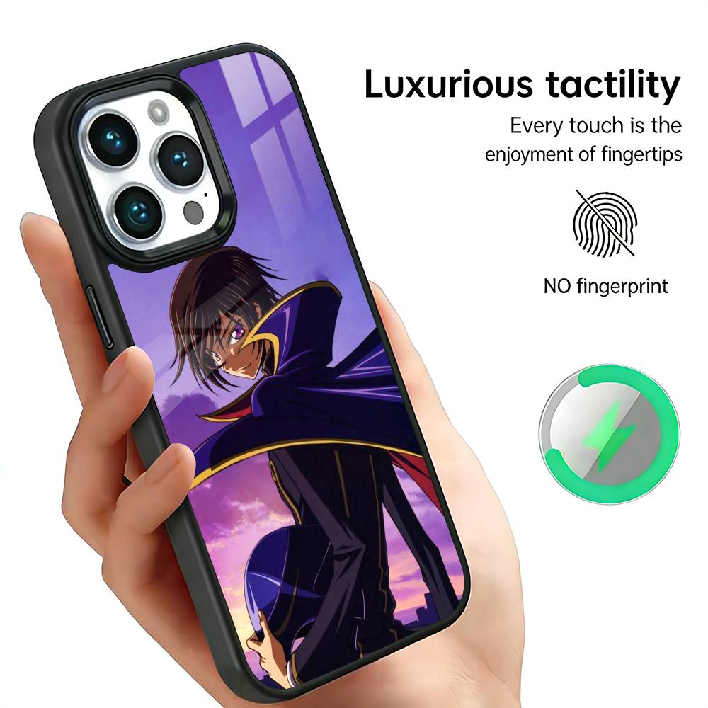 C-Code G-Geass Phone Case For iPhone17,16,15,14,13,12,11 Plus,Pro Max, New Magnetic Wireless Charging