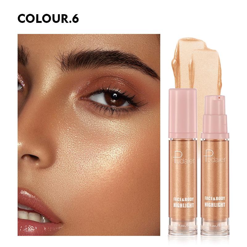Pudaier Liquid Highlighter 8 Shades of Shimmer and Matte Highlighter for a Radiant Glow