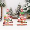 Detachable Christmas Tree Wooden Ornaments Table Top Dress Up Photo Props For Christmas Decoration