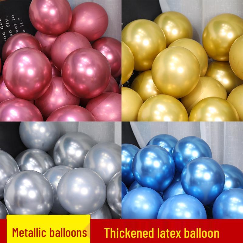 Pearlescent Metal Balloons - 5", 10", 12" for Wedding, Party, Mall Decorations & Anniversaries