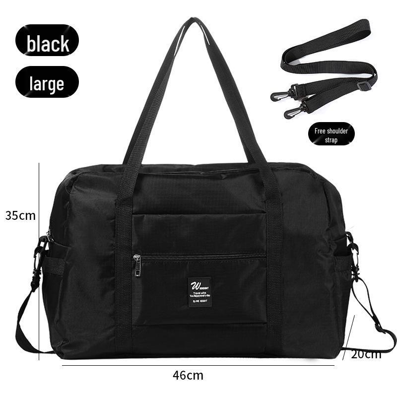 Foldable Travel Duffel Bag: Lightweight, Large Capacity, Attachable To Suitcase