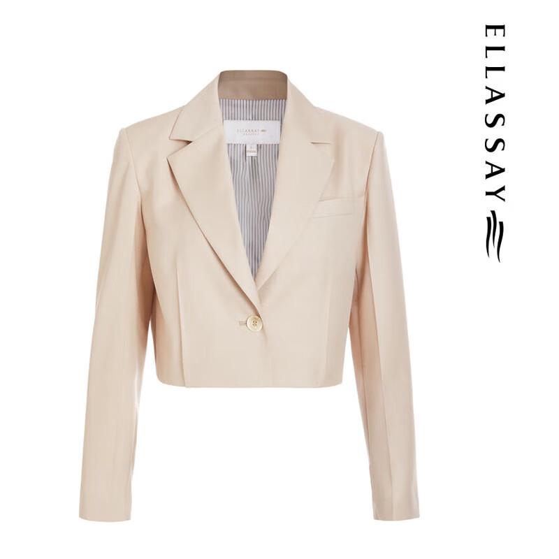 ELLASSAY Women's Spring High-Waist Short Blazer