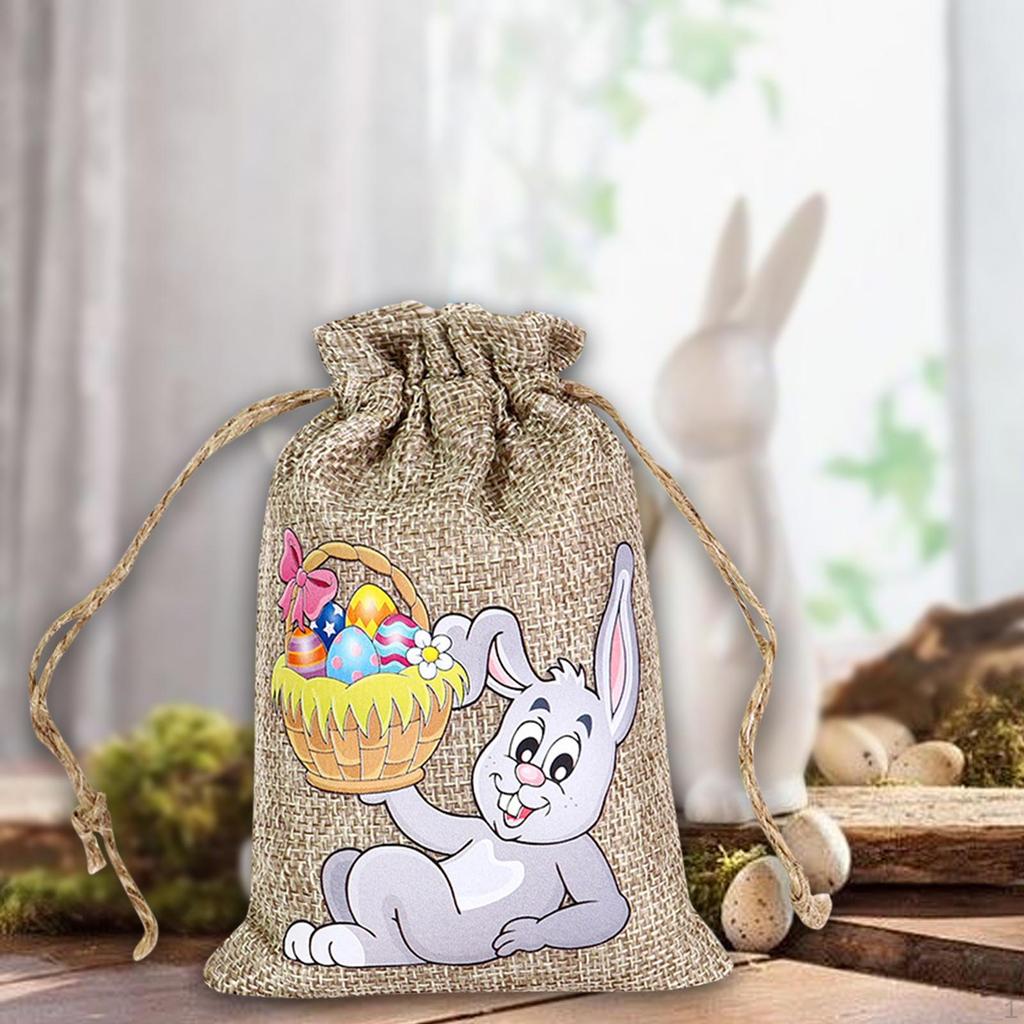 Drawstring Bag Easter Bunny Party Candy Treat for Wedding