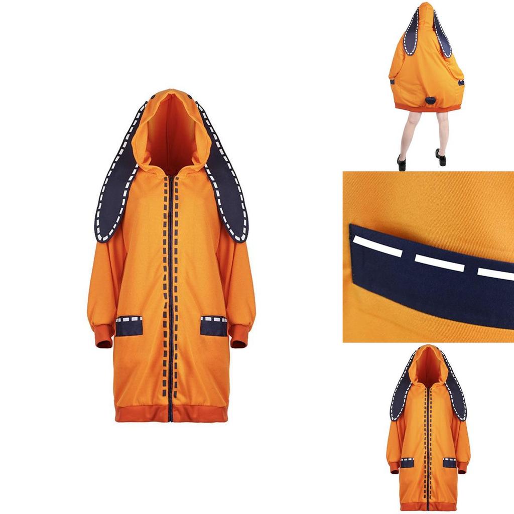 Kakegurui Compulsive Gambler Runa Yomozuki Cosplay Costume Cozy Hoodie Coat