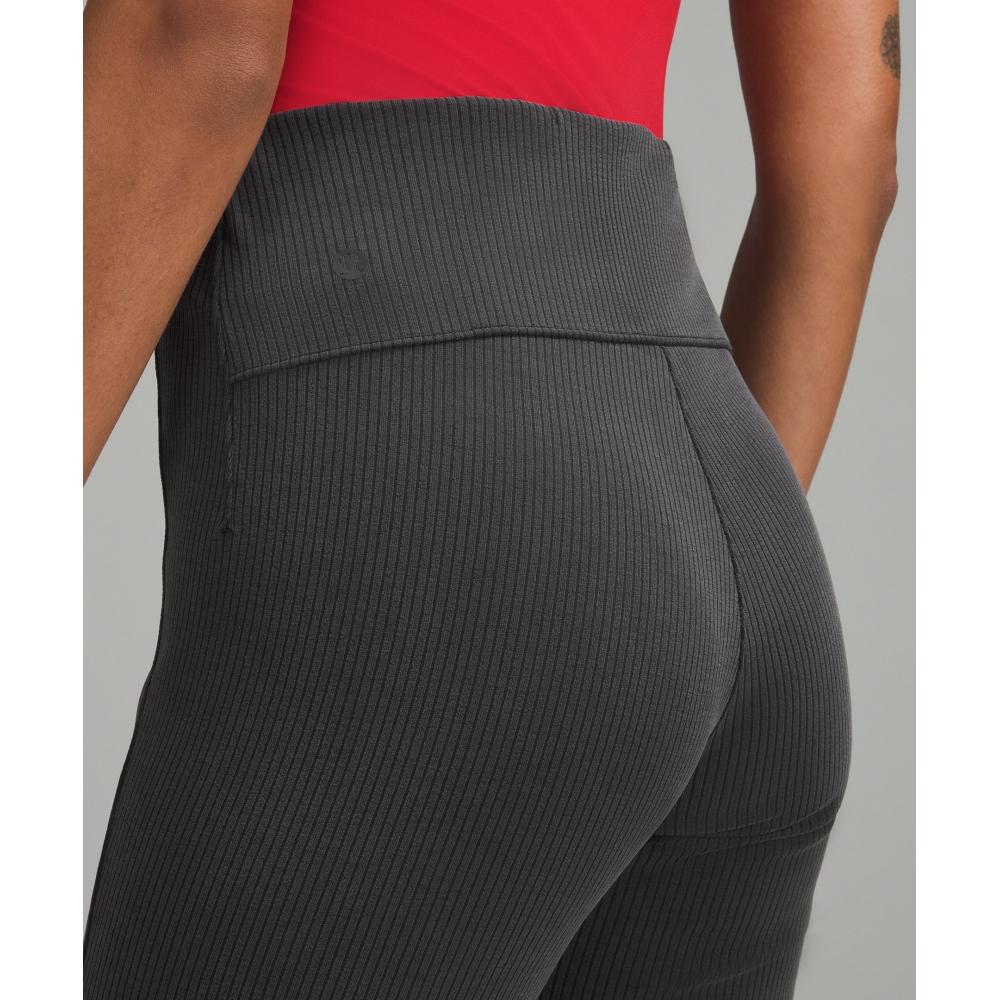 Lululemon Ribbed Softstreme Flared Pant  Regular Black