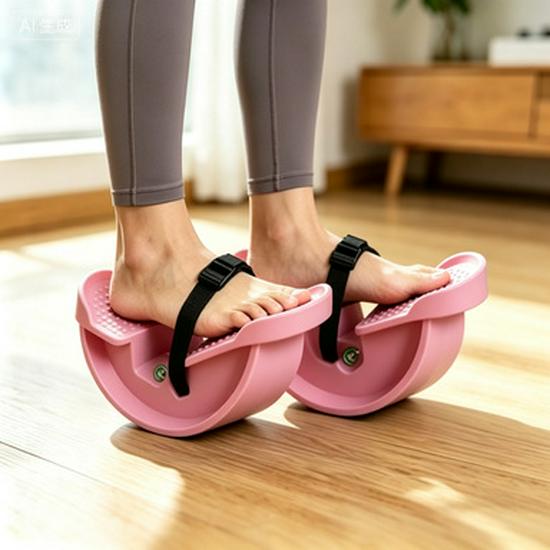 Adjustable Yoga & Calf Stretching Wheel - Home Fitness Balance Tool