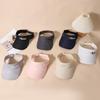 Retractable Pull Plate Offset Printing Letter Sun Hat Men'S And Women'S Quick-Drying Sunshade Running Casual Empty Top Hat