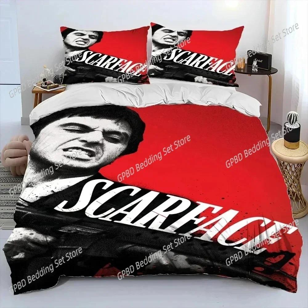 Comforter 3D Print Movie Scarface Tony Bedding Set Bedroom Soft Modern S Comefortable Kids And