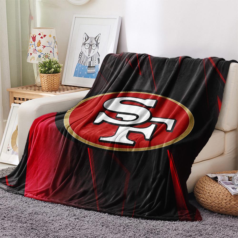 San Francisco 49ers Flannel Blanket, High quality Comfortable for All Seasons, Home Decor, Warmth and Comfort