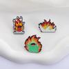 That's Spicy Enamel Pins Custom Animal Flames Brooches Lapel Badges Clothes Funny Jewelry Gift for Kids Friends